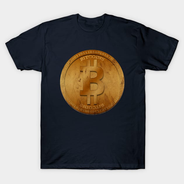 Bitcoin Money Digital T-Shirt by Tpixx